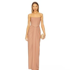 Deme by Gabriella x REVOLVE Pearl Gown in Brown